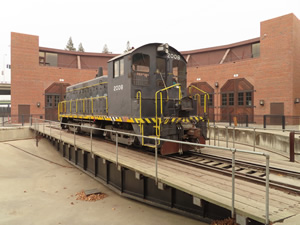 California State Railroad museum in old town Sacramento.