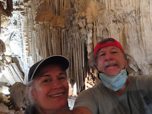 Ted and Marty in Lake Shasta caverns.