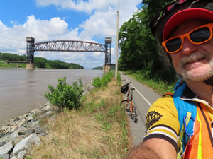 Ted and his bike on Michael Castle Trail in Delaware.
