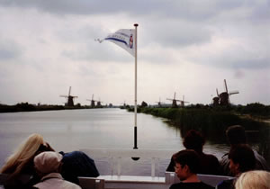 Windmills at Kinderdijk, Netherlands.