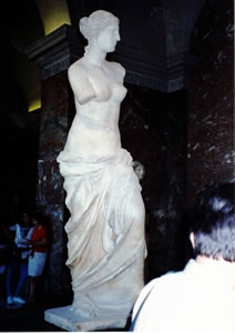 Venus de Milo at the Louvre museum in Paris, France.