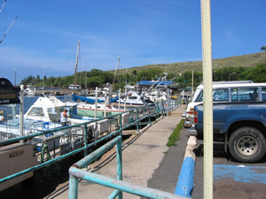 Boat dock in Maalaea, Maui, Hawaii.