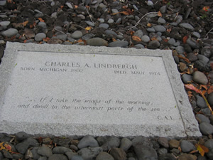 Charles Lindbergh's Grave near Hana, Maui, Hawaii.