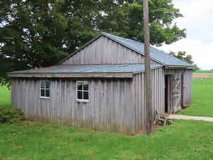 Replica of the barn at the birthplace of Wilbur Wright.