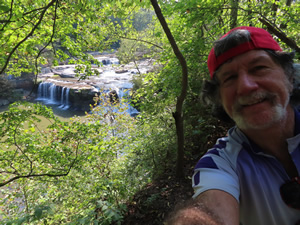 Ted overlooking Upper Cataract Falls west of Indianapolis, Indiana.