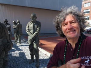 Ted in front of the World War II Museum – New Orleans.
