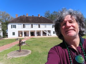 Ted near main house at Whitney Planation near New Orleans.