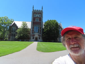 Ted at Bowden College in Brunswick, Maine.