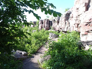 Trail at Pipestone National Monument in Pipestone, Minnesota. 