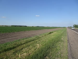 Highway near Elm Creek, Nebraska.