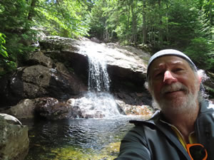 Ted at Thomas Falls near Wildcat ski area in New Hampshire.