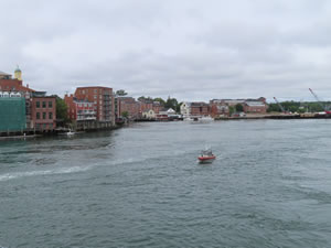 Portsmouth, New Hampshire as seen from Memorial Bridge.