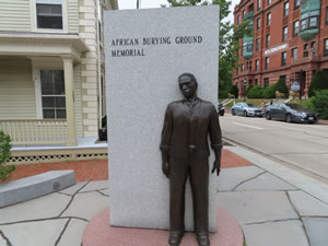 African burial grounds memorial in Portsmouth, New Hampshire.