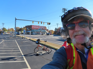Ted with his bike in Troutman, North Carolina.