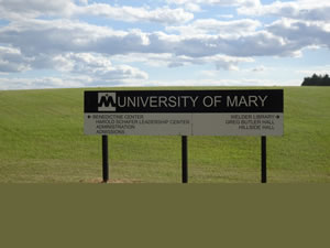 University of Mary in Bismarck, North Dakota. 