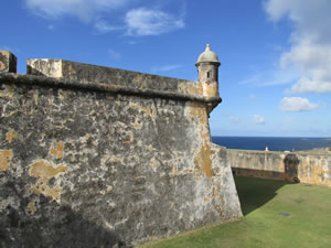 El Morro fort in San Juan, Puerto Rico.
