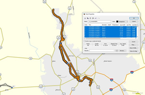 Bike route Ted took near Greenville, South Carolina on the Prisma Health Swamp Rabbit Trail.