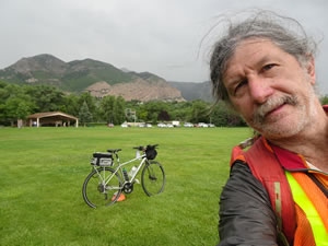 Ted with his bike at Big-Dee Sports Park in Ogden, Utah.
