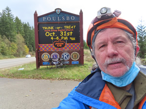 Ted as he enters Poulsbo.