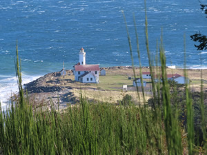 Lighthouse at Fort Worden Historic area.