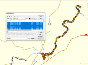  Bike route Ted took from Fairmont, West Virginia.