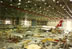 A couple of Boeing 747s being assembled at the Boeing Manufacturing plant in Everett, Washington.