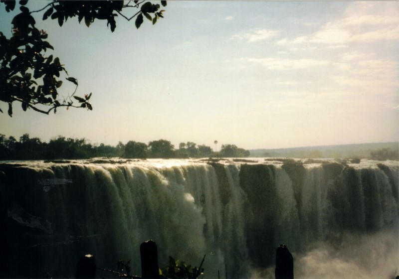 Victoria Falls seem from Zimbabwe side of falls.