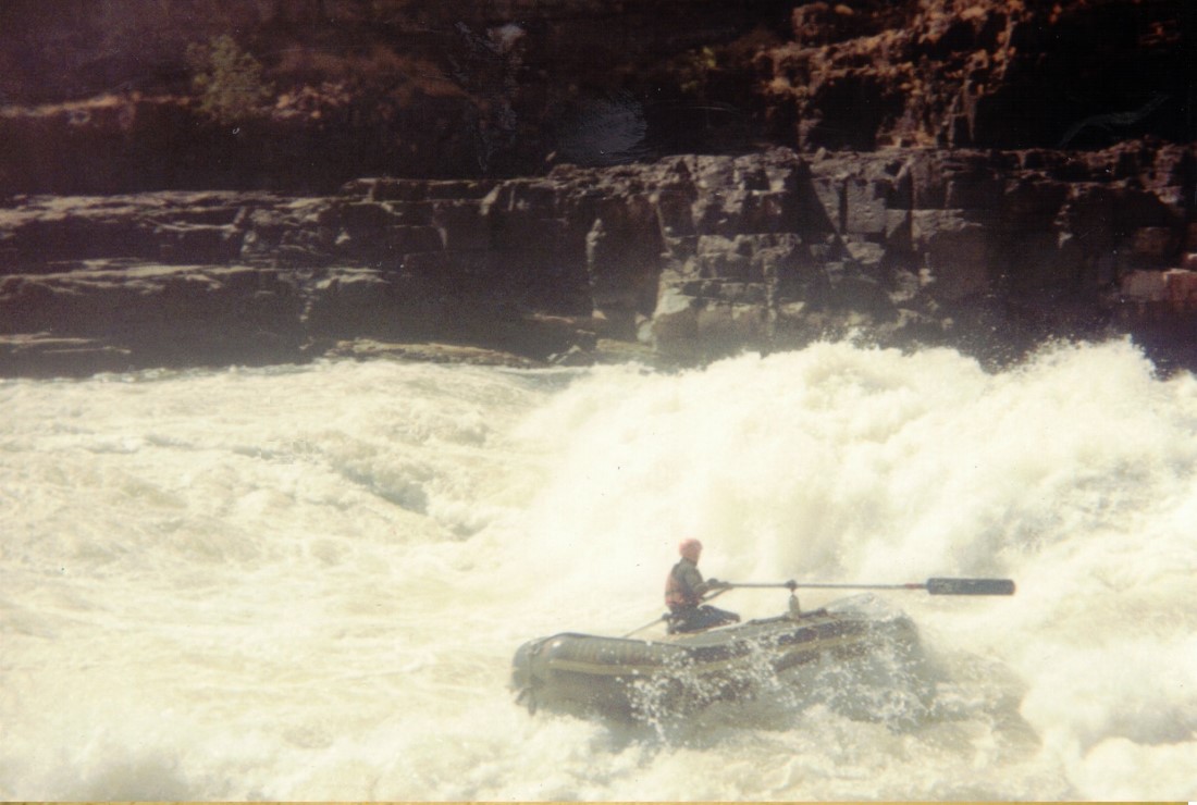 Rafting the Zambezi River near Victoria Falls