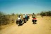 Our cycle Africa group riding in Zimbabwe.