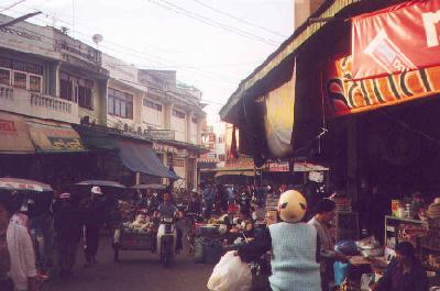 A market in Phayao, Thailand.
