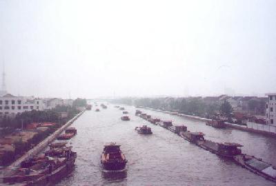 The Grand Canal in the Southern part of Sozhou.