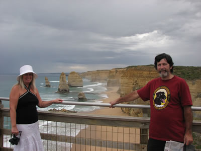 Andrea and Ted with 12 Apostles