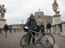 Rome - Ted with bike in front of Castel Sant Angelo