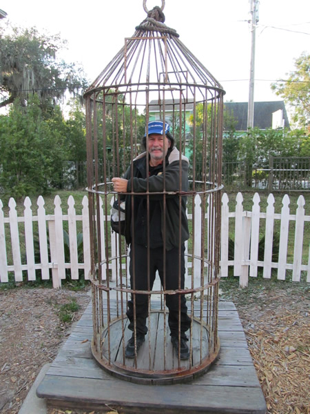 Ted at old jail in St Augustine, Florida