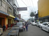 Typical road in downtown part of Guatemala city.