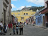 Main tourist road in Antigua, Guatemala