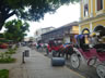 Horse drawn carriages near main square in Granada, Nicaragua.
