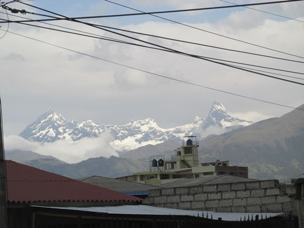Mountains seen from Riobamba, Ecuador.
