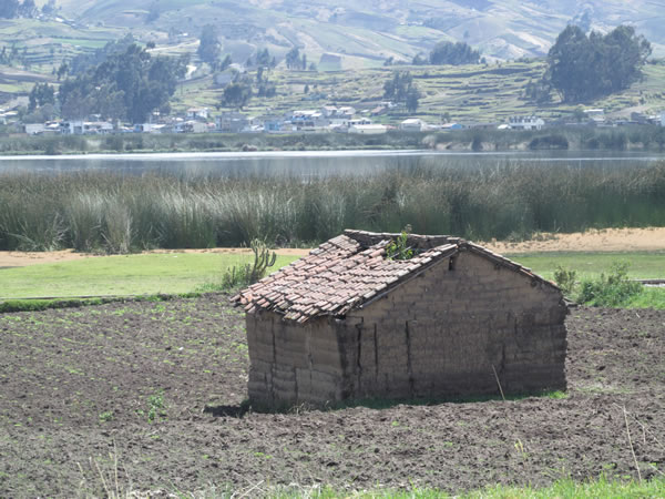 Building near Laguna Colta, Ecuador.