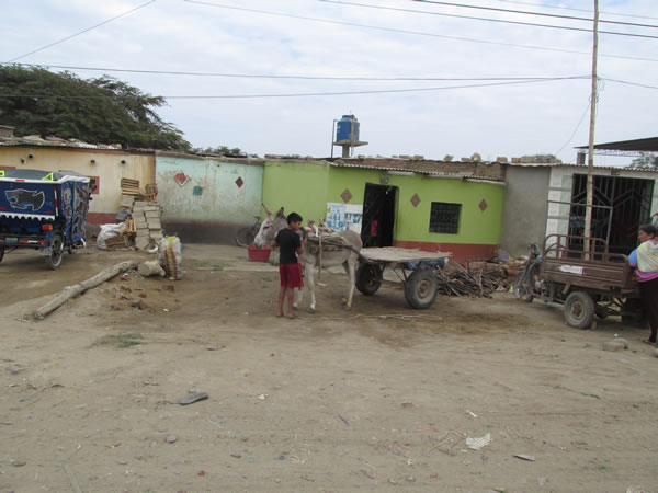 Typical home in desert towns of Peru.