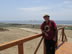 Ted with view of ocean, photo taken at the archeological site Pachacamac south of Lima, Peru.