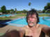 Ted at the hot springs in Dayman, Uruguay.