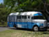 A camper bus near River park of Carmelo, Uruguay.