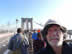 Ted on the Brooklyn Bridge in New York City.