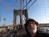Ted on the Brooklyn Bridge in New York City.