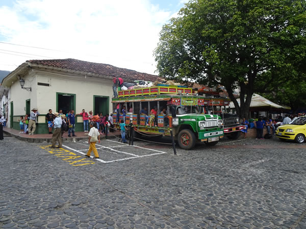 Bus in Santa Fe De Antioquia, Colombia.