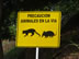 Sign between Armenia and Medellin, Colombia.