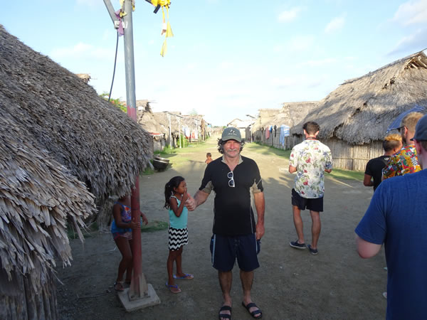 Village Ted visited on his second night in the San Blas Islands, Panama.