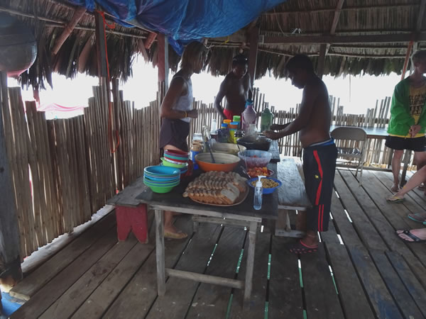 Village Ted visited on his second night in the San Blas Islands, Panama. – Guide preparing our breakfast.
