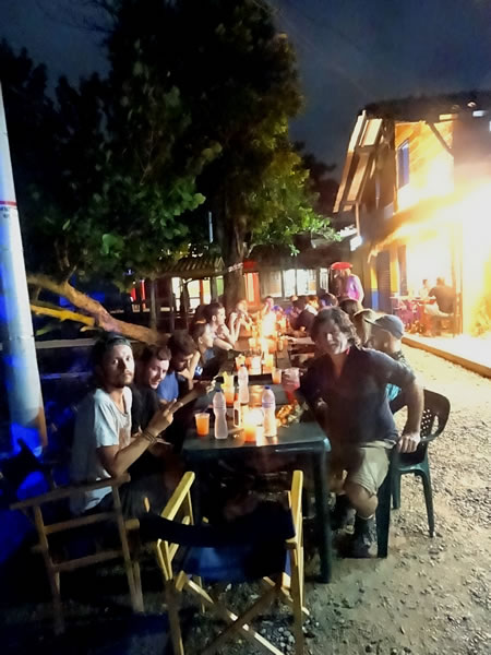 Group dinner in Capurgana, Colombia – Last night with full San Blas Adventures team.